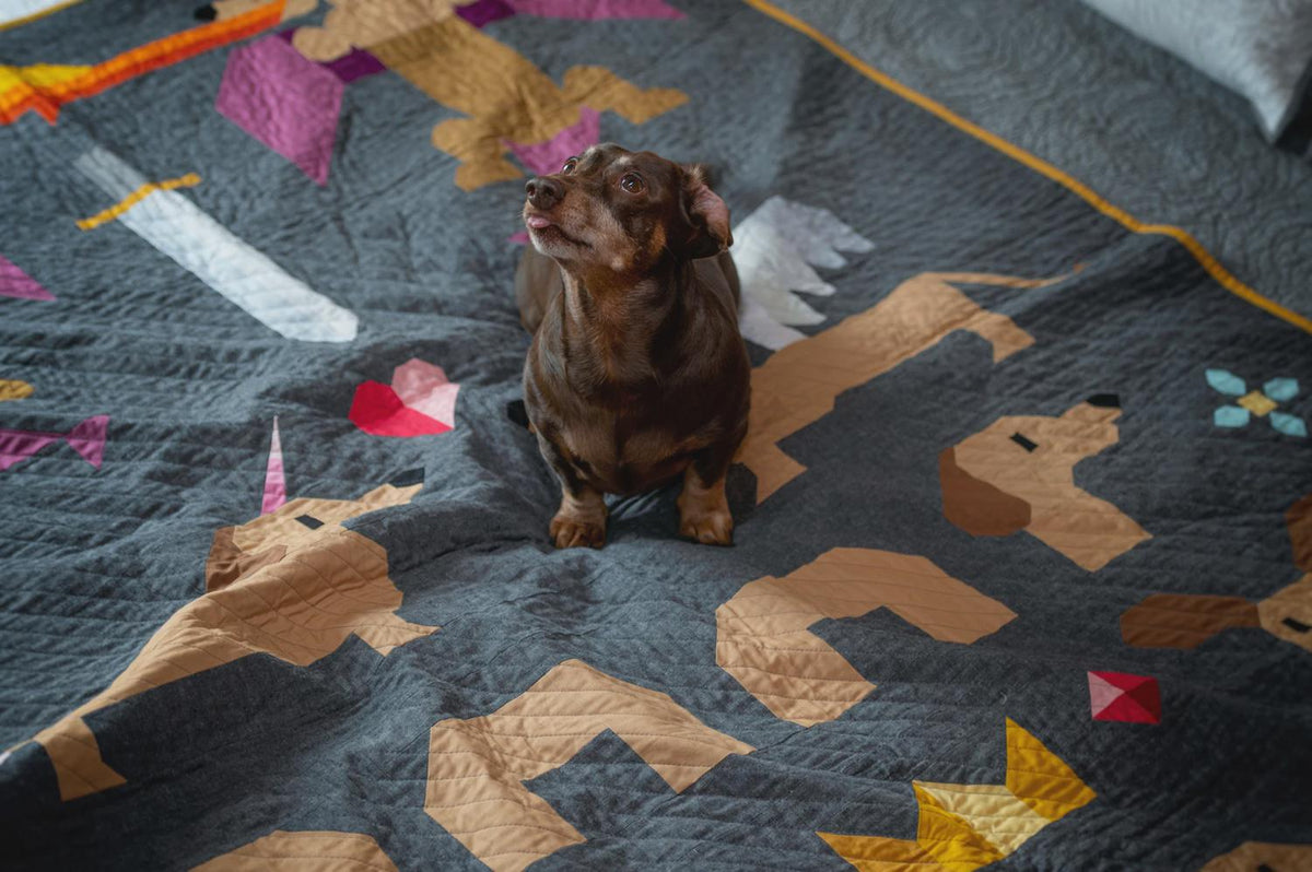 Mythical Wieners Quilt Pattern- AEMW0525-by Art East Quilting CO Printed Pattern Only