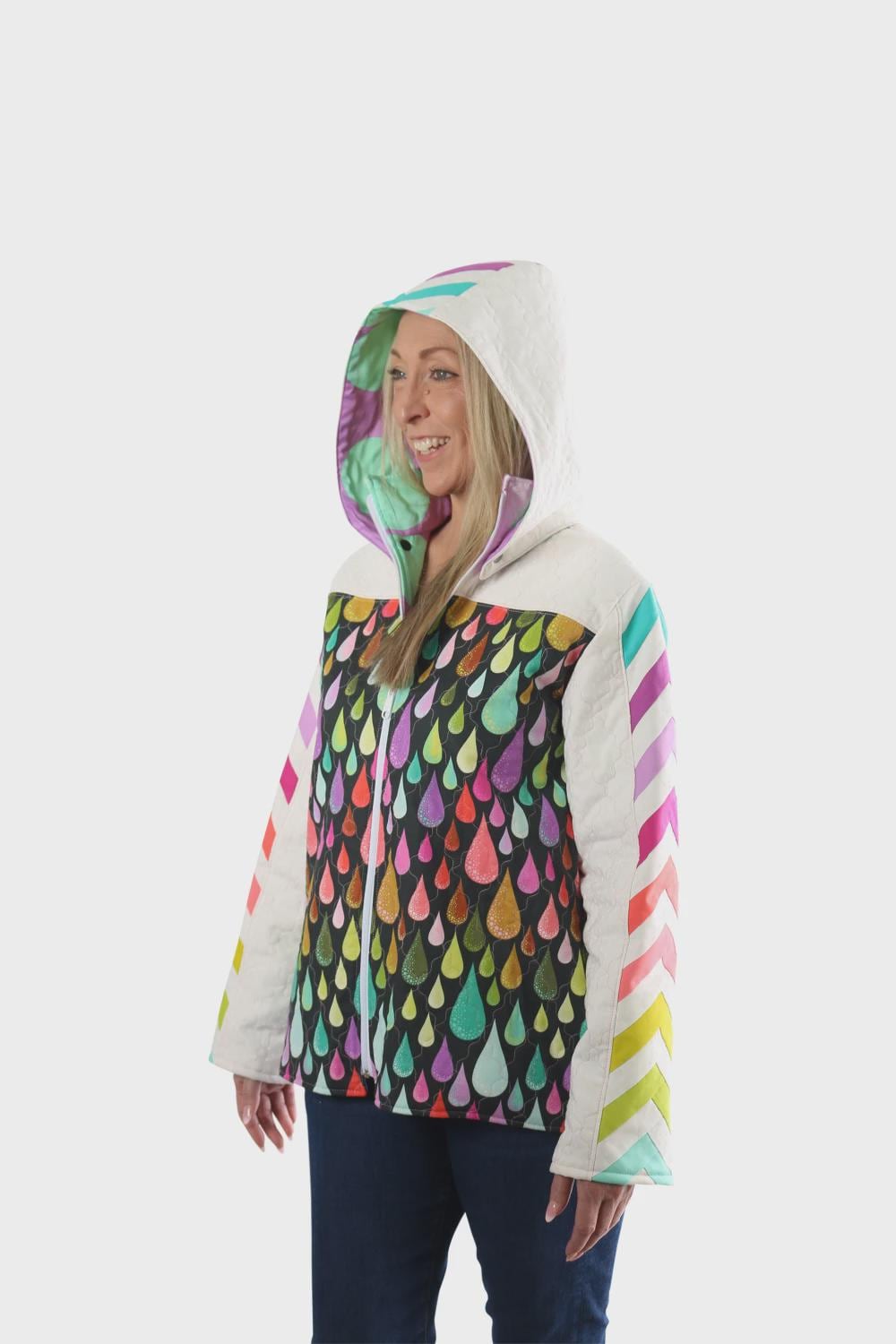 Bella Quilt Coat HOOD - Attached or Removable - FPP Expansion Pack (for Bella Quilted Coat) PBA QE105 Sewing Pattern by Annie