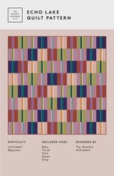Echo Lake Quilt Pattern TBS 026 by Erin Kroeker for The Blanket Statement Printed Pattern Only