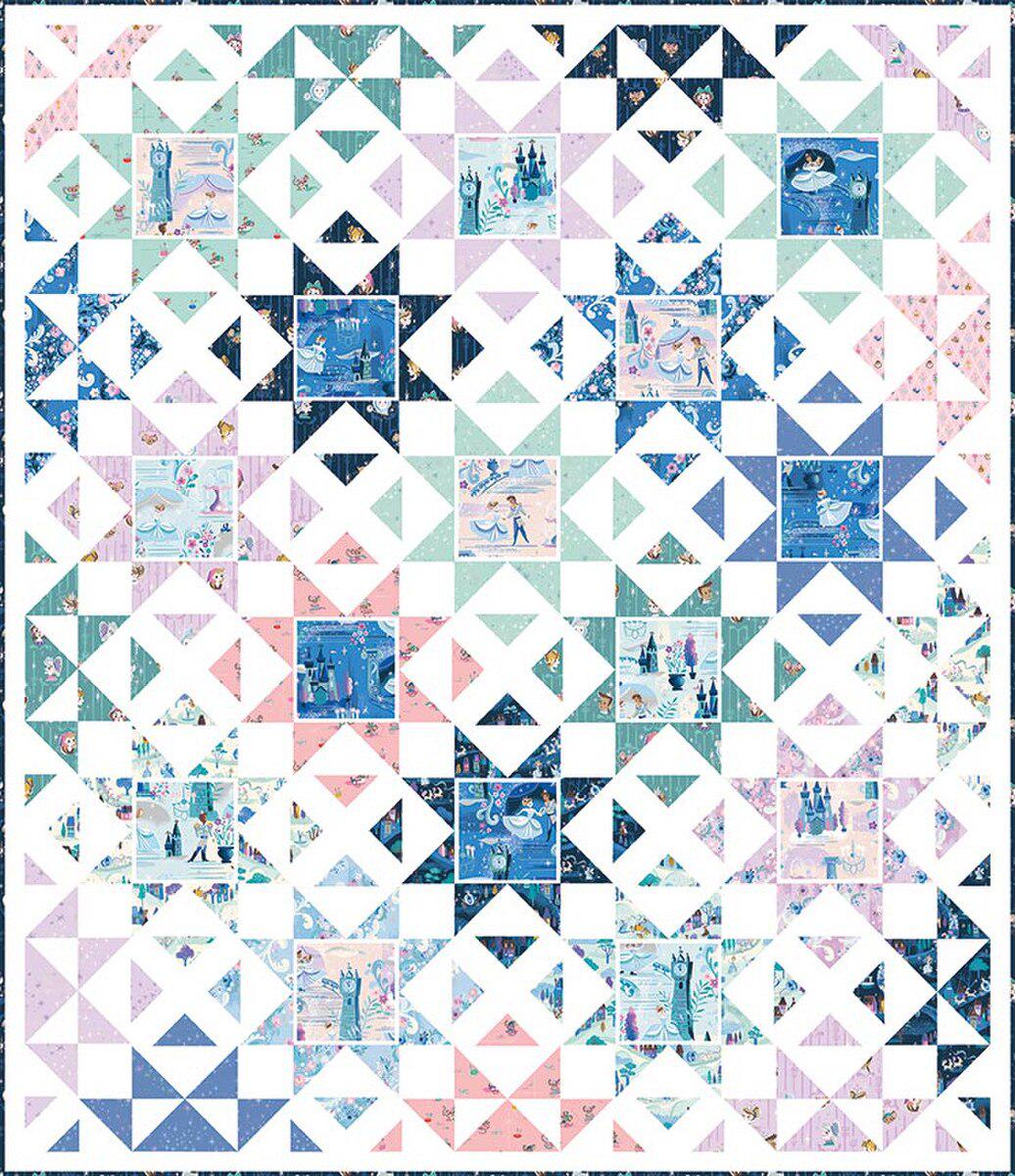 Happy Vibes Quilt Pattern by Frannie B Quilt Co. finished size 71" x 81"