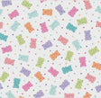 Kimberbell Designs - Sweet Shoppe - Gummy Bears - White #11029-w Yardage - by Maywood Studios sold in 1/2 yard increments