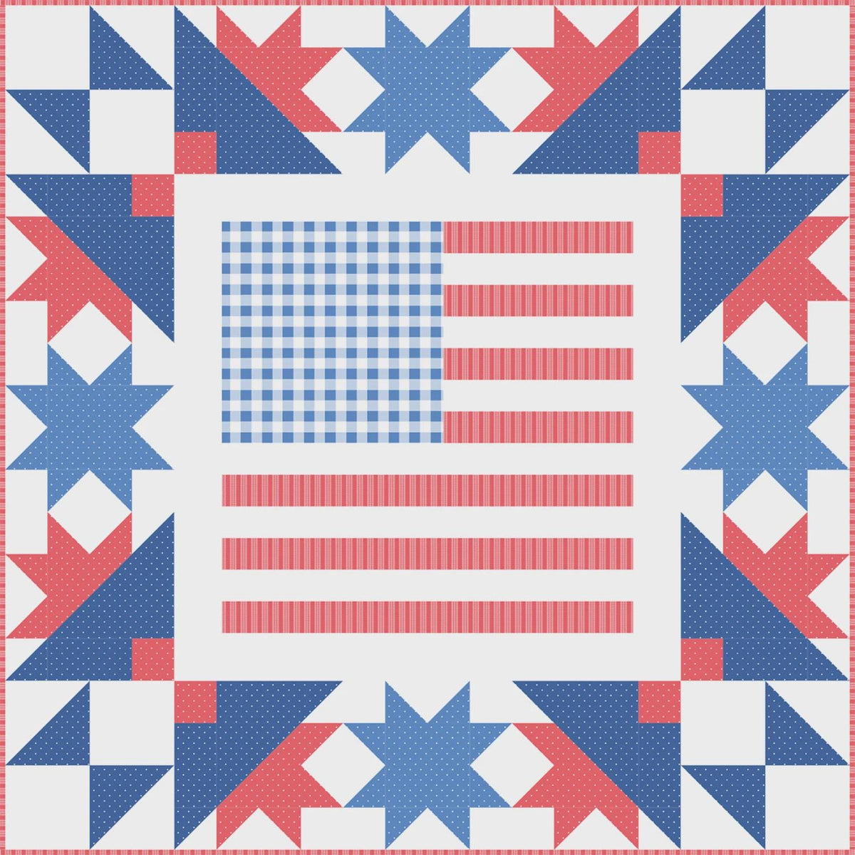 Mini Barn Star 14 Printed Pattern only by Corey Yoder of Coriander Quilts CQP250 Bin MP