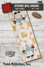 Spring Bee Gnome Table Runner by Patch Abilities, Inc P288 Printed Pattern ONLY