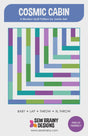 Cosmic Cabin Quilt Pattern by Jamie Siel for Sew Brainy Designs SBD117 Multiple Sizes, Printed Pattern only