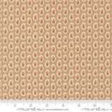 The image is a repeating pattern of a brown background with red floral designs on it.