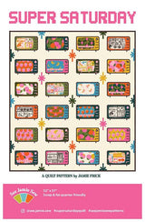Foundation paper piecing quilt block pattern, 25 Sheets Super Saturday QTPRSU06 See Jamie Sew#1