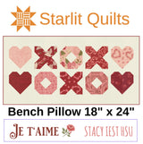 Sweetheart Pillow SLF 2222 by Chrissy Lux for Sew Lux Fabric 12"x 24" - Printed Pattern Only