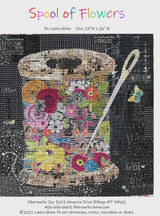Spool of Flowers Collage Pattern LHFWSOF From Fiberworks INC, By Laura Heine, Paper pattern ONLY