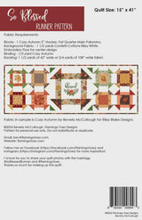 So Blessed Runner Pattern FT-58870 by Beverly McCullough from Flamingo Toes Printed Pattern Only