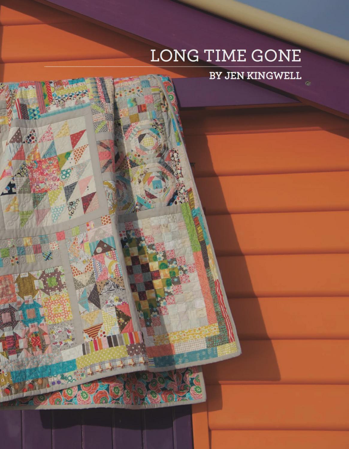 Long Time Gone Quilt Pattern JKD5972 by Jen Kingwell Designs Printed Pattern Only