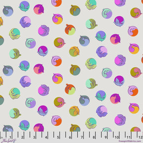 Legendary Gumdrop Pearl Yardage PWTP286-Pearl by Tula Pink Sold in 1/2 yard increments
