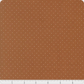 Butternut And Sage Pindot Cinammon Yardage 35446-18 By Fig Tree & Co Sold In 1/2 Yard Increments Cut Continuously