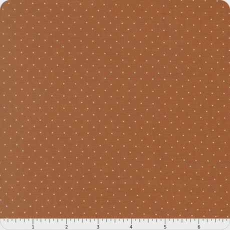 Butternut And Sage Pindot Cinammon Yardage 35446-18 By Fig Tree & Co Sold In 1/2 Yard Increments Cut Continuously