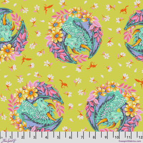Legendary Dragon Ball She Apple Yardage PWTP282-Apple by Tula Pink Sold in 1/2 yard increments