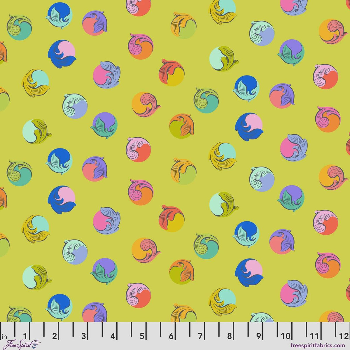 Legendary Gumdrop Apple Yardage PWTP286-Apple by Tula Pink Sold in 1/2 yard increments