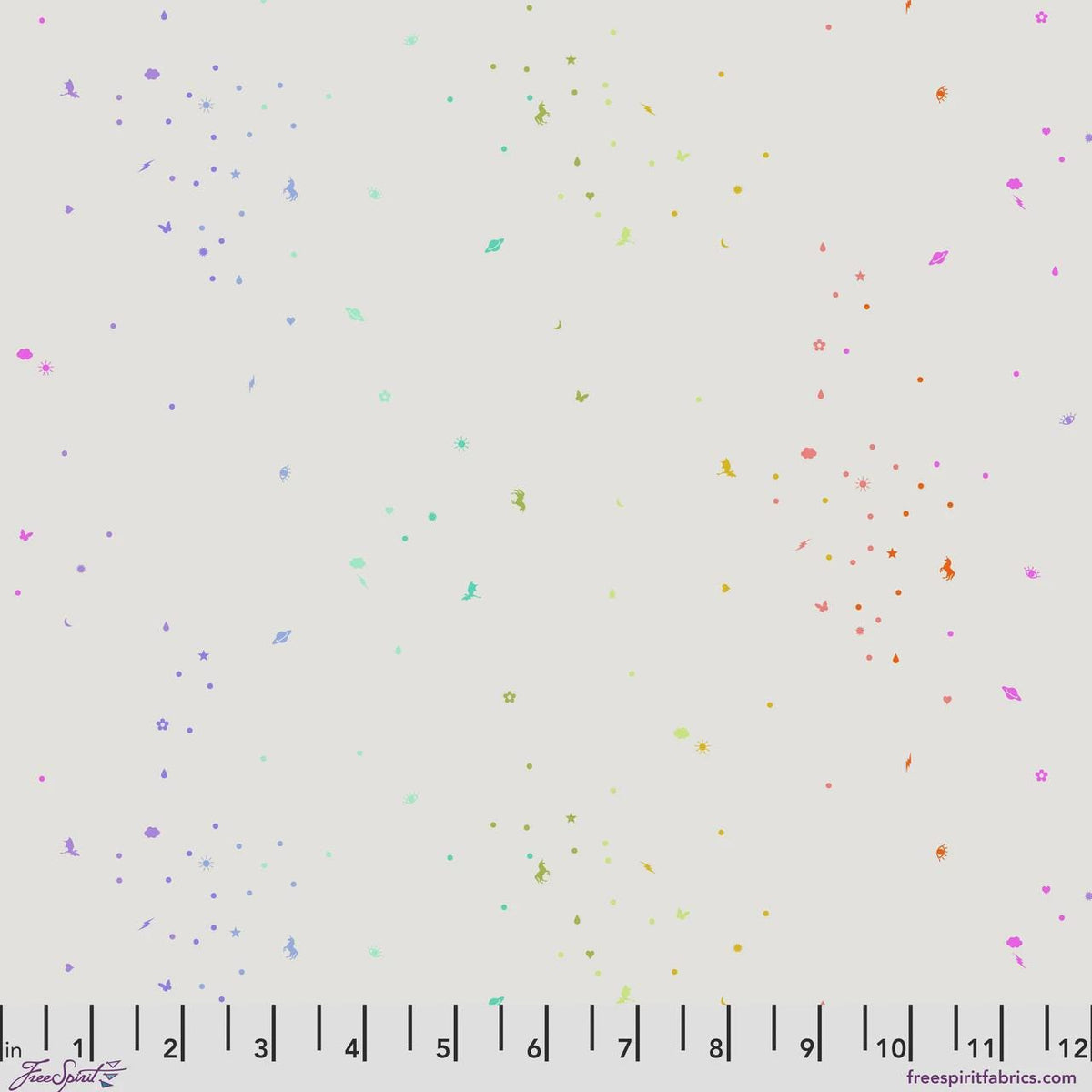 Legendary Iconic - Pearl Yardage PWTP290.Pearl by Tula Pink Sold in 1/2 yard increment