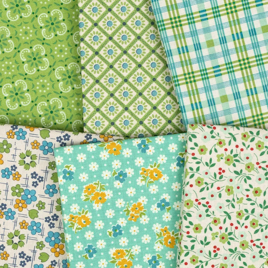 Lori Holt Farmers Daughter Fat Eighth Bundle includes 54 prints custom cut by Starlit Quilts