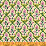 Malibu Heather Ross Wood Block Pink Yardage for Windham Fabrics 52151-7