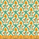 Malibu Heather Ross Wood Block Ocean Yardage for Windham Fabrics 52151-1
