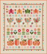 Thanksgiving Row Quilt Kit using Baked with Love fabrics by Lori Holt 79" x 91"
