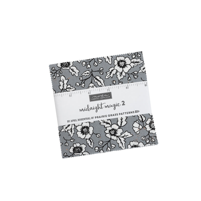 Midnight Magic 2 Charm Pack by April Rosenthal Prairie Grass for Moda