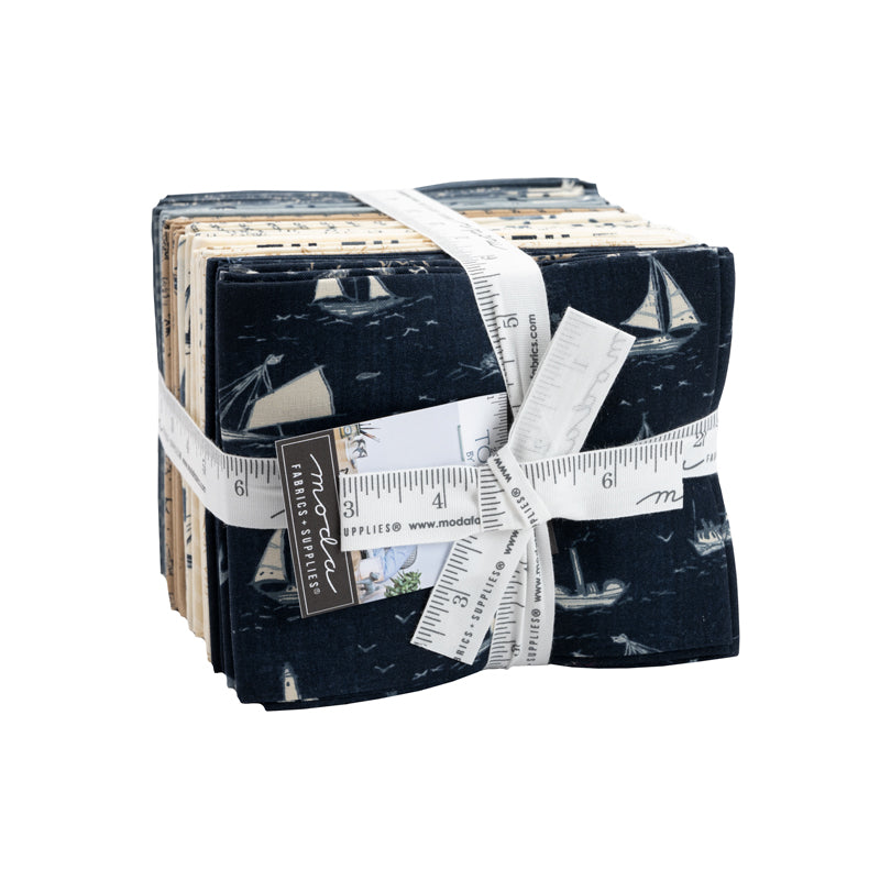 To the Sea Fat Quarter Bundle 30 skus 16930AB  Fat Quarter 18" x 21" Janet Clare