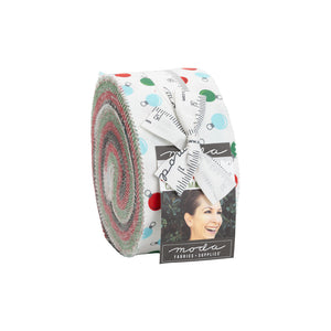 Holiday Essentials Christmas Jelly Roll 40 Piece Assorted  20740AB by Stacy Iest Hsu for Moda Fabrics