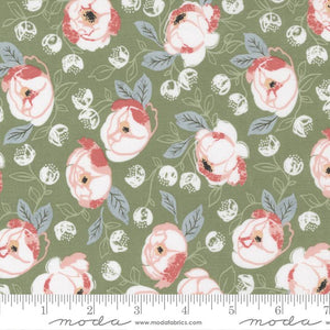 Country Rose Country Bouquet in Sage 5170-14 by Lella Boutique for Moda  Fabrics
