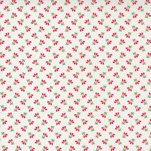 Merry Little Christmas Little Berries white multi in Yardage 55247-19 Sold by 1/2 yard increments