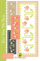 Snow Drop Table Runner Printed Pattern - size 17-1/2in x 47-1/2in - FTQ1940 by Fig Tree Quilts