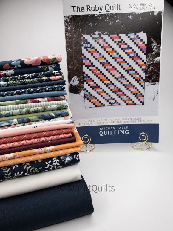 The Ruby Quilt Kit featuring Sunnyside Fabric by Moda 60