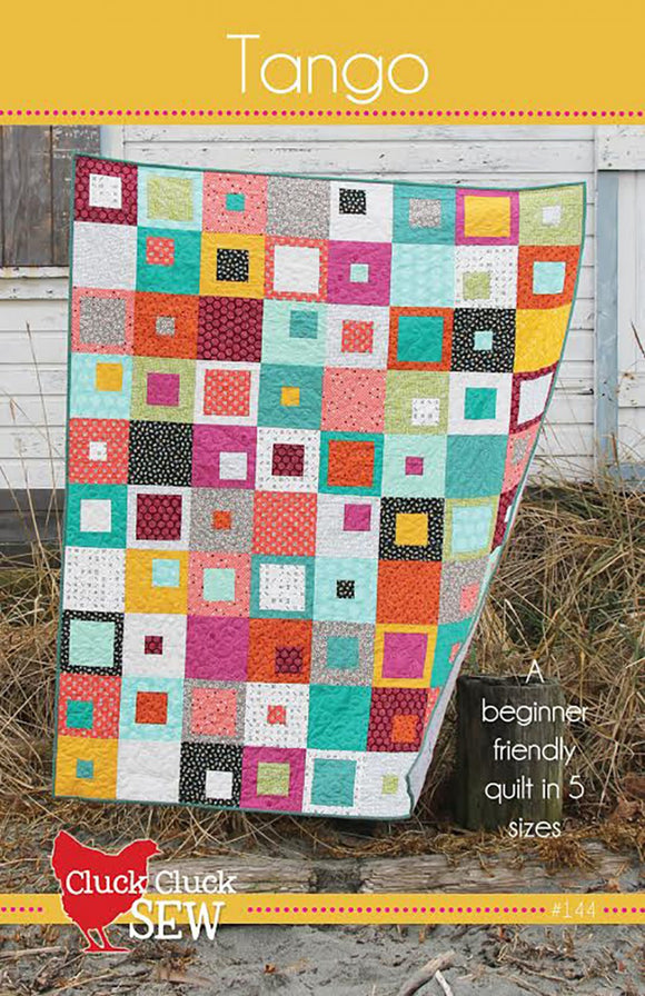 Tango Quilt Pattern , Paper Pattern  in Five Sizes By Cluck Cluck Sew
