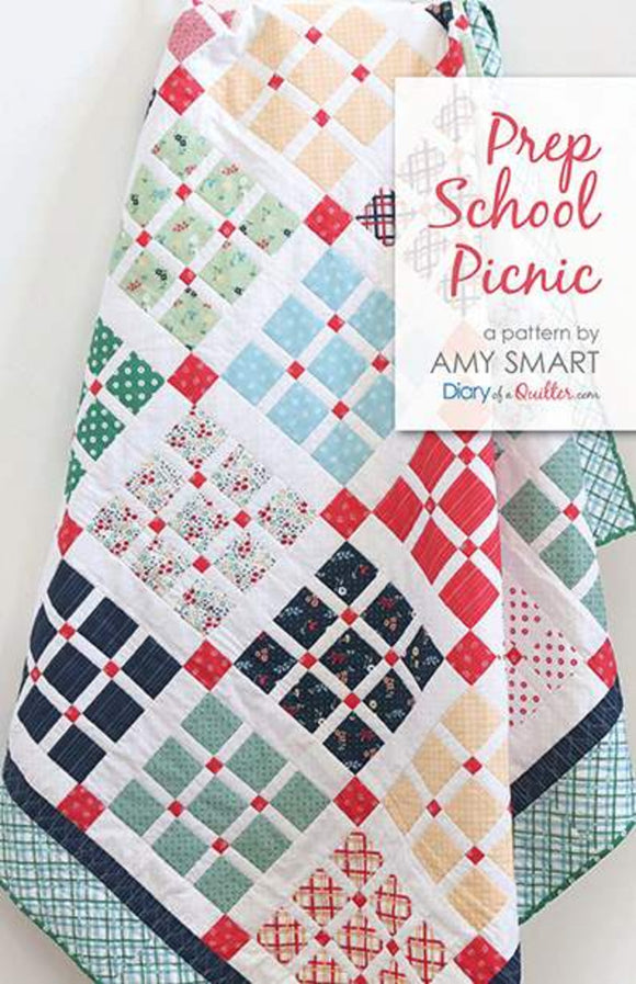 Prep School Quilt Printed Pattern Only Amy Smart - Diary of a Quilter DQ-1904