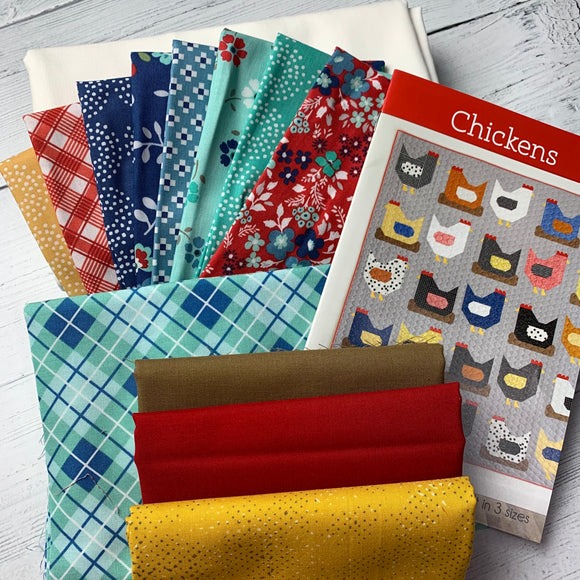 Chickens Quilt Kit 2.0 Medium Quilt Size - 54