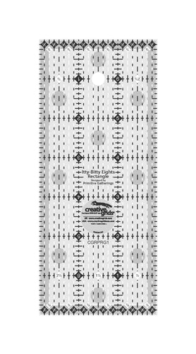 3 inch by 7 inch Itty Bitty Eights Rectangle Ruler