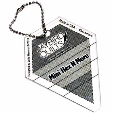 Mini Hex N More Keychain Ruler by Jay Bird Quilts JBQ203