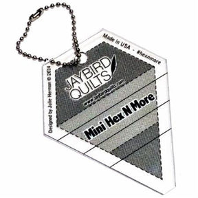 Mini Hex N More Keychain Ruler by Jay Bird Quilts JBQ203