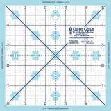 Free Ship -*- Cute Cuts Trim it Square ruler set by Lori Holt,  sizes: 2.5”, 3.5”, 4.5”, 5.5”, 6.5”  STTI-6018
