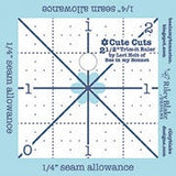Free Ship -*- Cute Cuts Trim it Square ruler set by Lori Holt,  sizes: 2.5”, 3.5”, 4.5”, 5.5”, 6.5”  STTI-6018