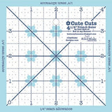 Free Ship -*- Cute Cuts Trim it Square ruler set by Lori Holt,  sizes: 2.5”, 3.5”, 4.5”, 5.5”, 6.5”  STTI-6018