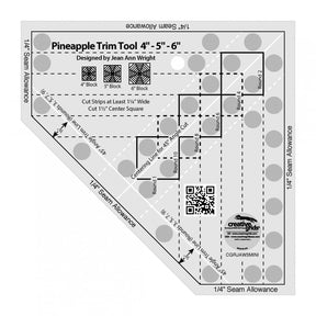 Creative Grids Pineapple Trim Tool for 4", 5" or 6" Finished Blocks # CGRJAW3MINI ***ships for free***
