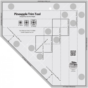 Creative Grids Pineapple Trim Tool for 6, 8 or 10in Finished Blocks # CGRJAW3 ***ships for free***