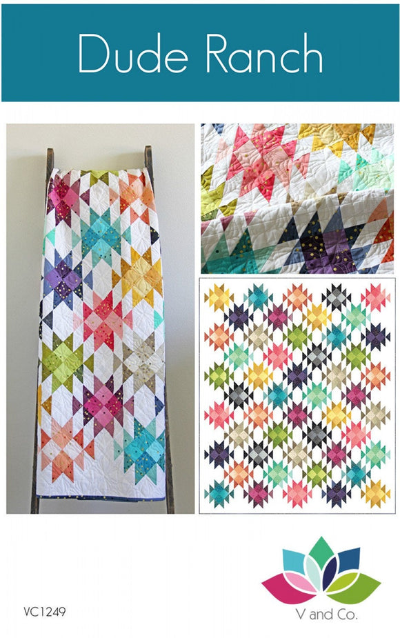Dude Ranch Quilt Pattern # VC1249 By V and Co. Paper Patter ONLY