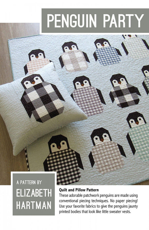 Penguin Party Quilt Pattern EH041 by Elizabeth Hartman Paper Pattern ONLY