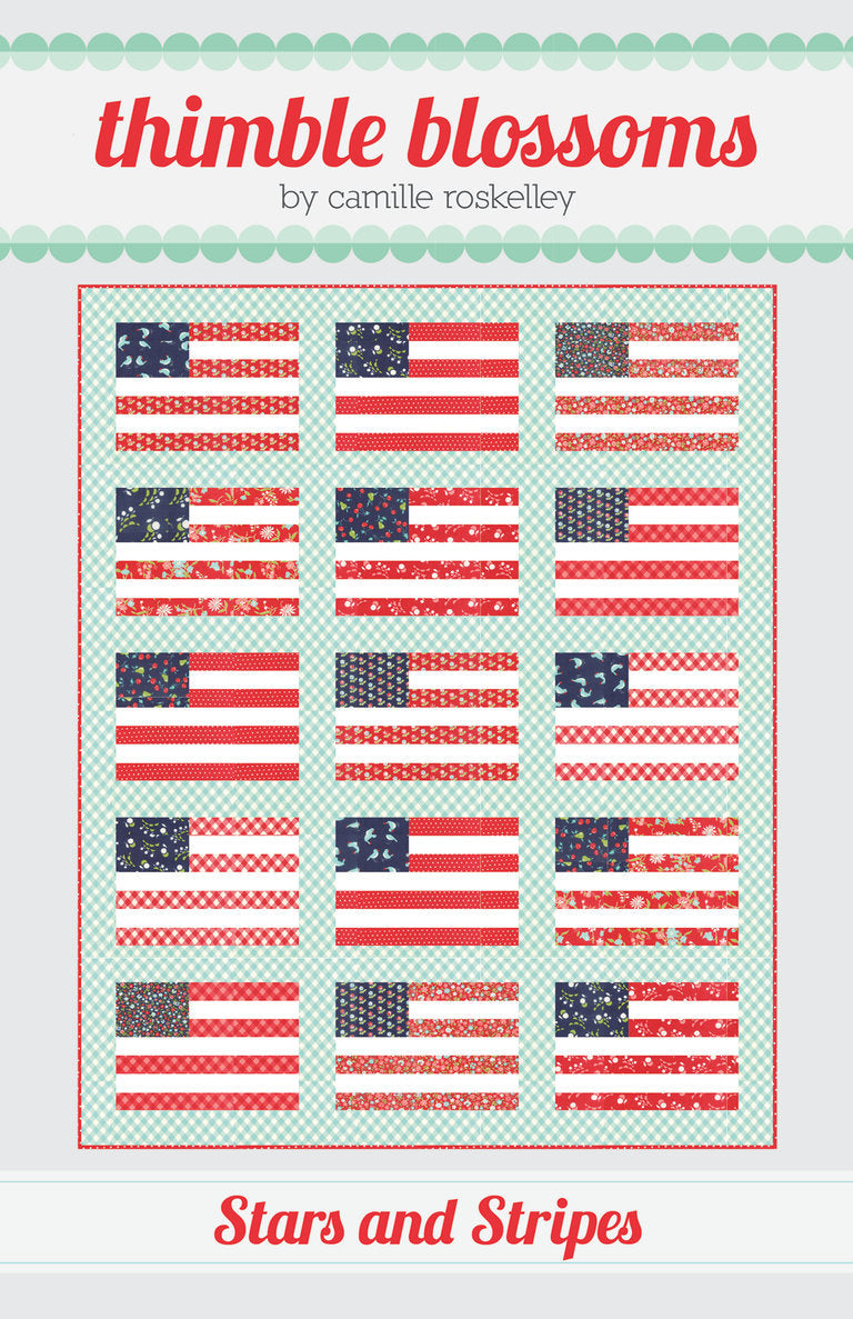Stars and Stripes Quilt Kit  Faded Flag    TBL226 (prints might vary slightly from picture..)