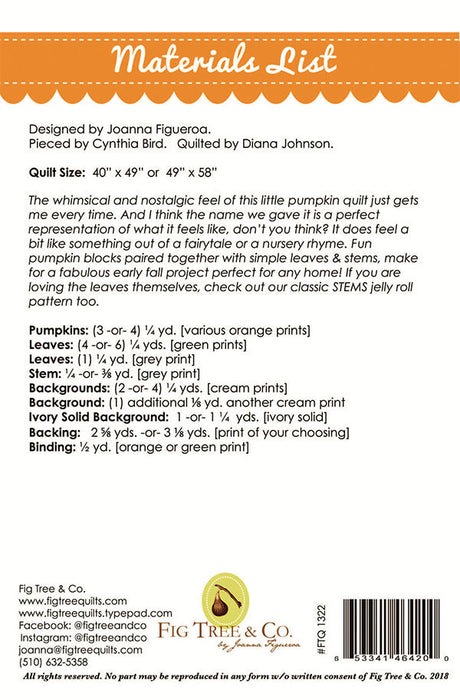 Pumpkins & The Beanstalk by Fig Tree and Co. ftq1322