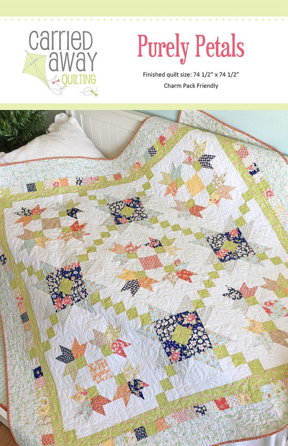Purley Petals Quilt Pattern by  Carried Away Quilting CAQ-009