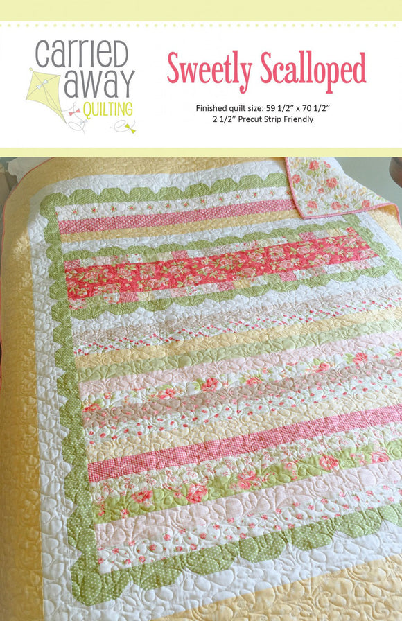 Sweetly Scalloped Quilt Pattern by Carried Away Quilting CAQ-006
