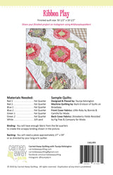 Ribbon Play Quilt Pattern by Carried Away Quilting CAQ-005