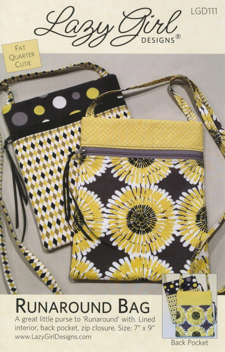 Runaround Bag Pattern From Lazy Girl Designs LGD111